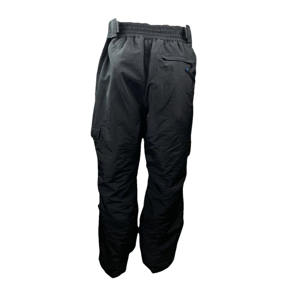 SLALOM Men L Black Ski Snowboard Pants Cold Weather Snowmobile Baggy Outer Layer